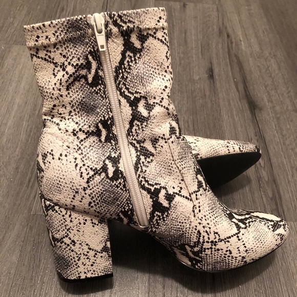SOLD Madden Girl Snakeskin Booties - Picture 5 of 16